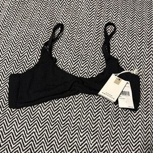 Good American Bikini Top In Black Size Small
